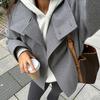 2025 Autumn Jackets Women Casual Loose Stand Neck Long Sleeve Single Breast Short Jacket Fashion Solid Lady Warm Outwear