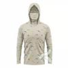 Offshore fishing shirt Men's sun protection long sleeve fishing suit UV protection mask hooded fishing suit