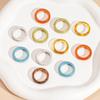 Korean Style Candy Color Finger Buckle Dopamine Geometric Forefinger Ring Solid Resin Ring  Gift