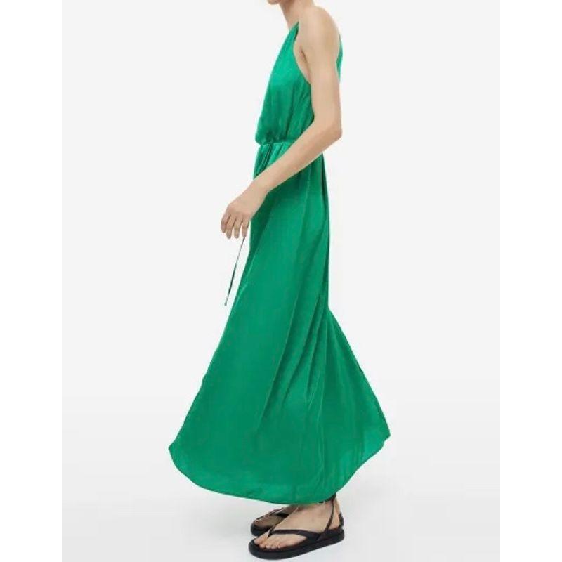 Export Single Sling High Quality Smooth Fabric Large Swing Graceful and Fashionable Elegance Stylish Minimalist Loose Dress Women