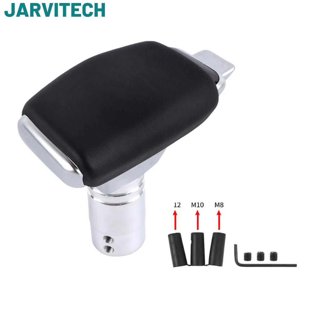 Leather Aluminium Gear Shift Knob Automatic Transmission Yacht Style Gear Shift Head For Most Car Shifter Accessories Style 1 as show