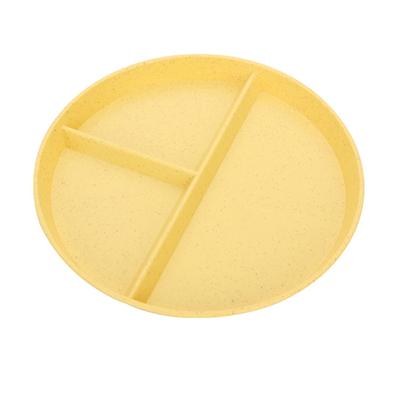 Home Breakfast Tableware Children Three Compartment Divided Meal Plate Weight Loss Ration Unbreakable Dish Plate