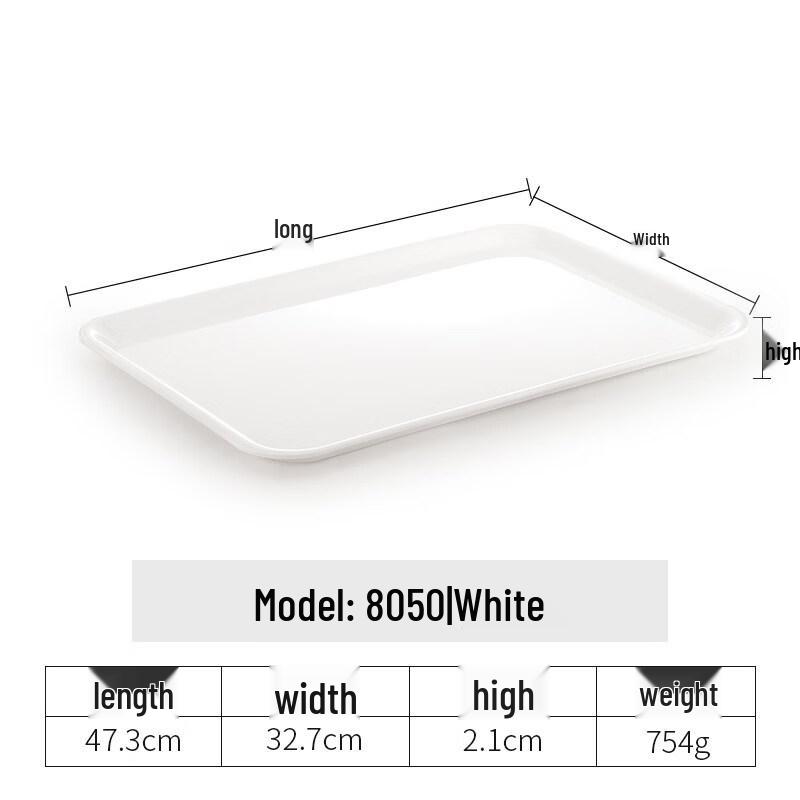 Yipan Melamine 3-Compartment Rectangular Serving Tray