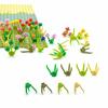 Building Block Model Garden House DIY Accessories Flower Stem Seaweed Grass Plants Green Plants Bamboo Tree Leaf MOC Brick 3741