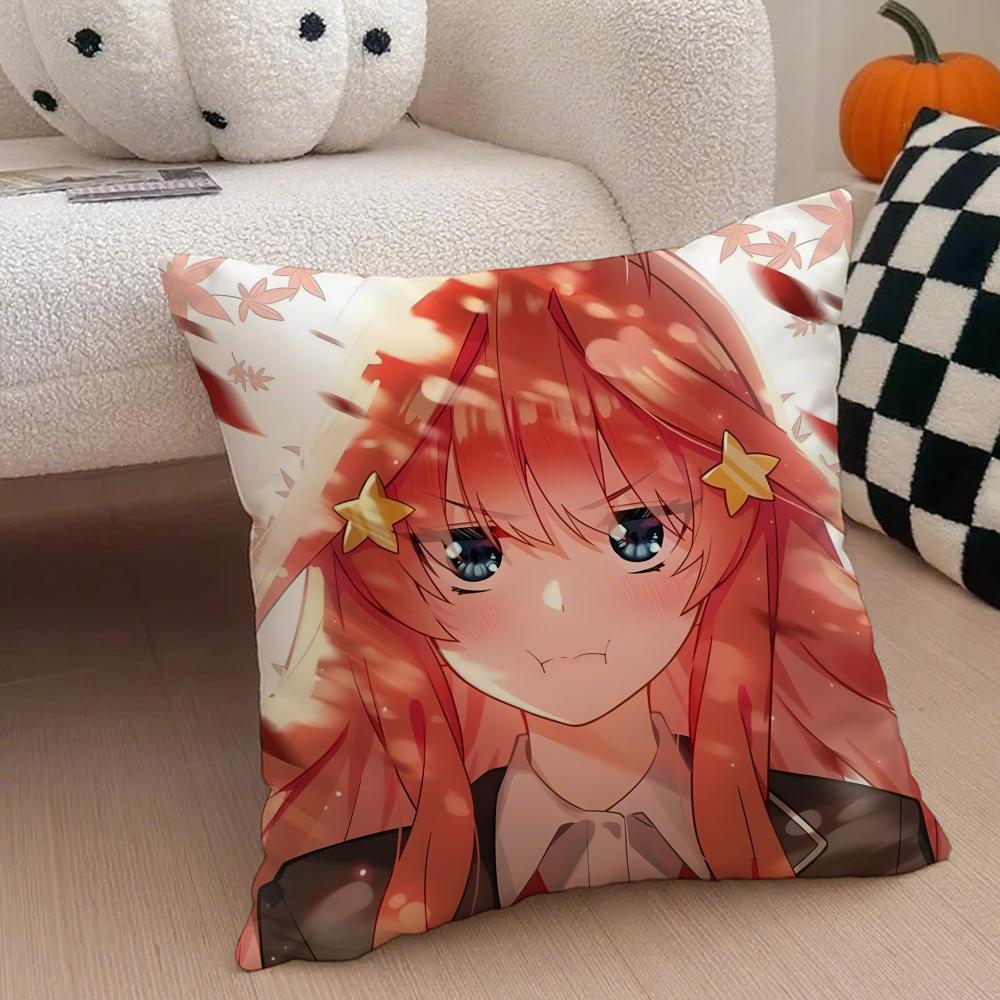 NNakano IItsuki Cushion Cover Throw Pillow Cover Hidden Button Durable Polyester Chair Cushion