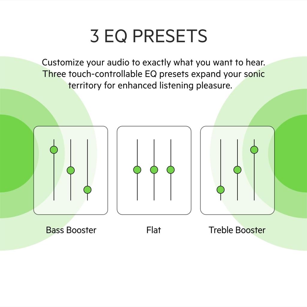 Belkin SOUNDFORM Play True Wireless Earbuds, Bluetooth 5.2, 6mm Drivers, 4-Mic Call Technology, Noise Reduction, 38 Hours of Music Playback,
