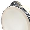 Wooden Handheld Tambourine Educational Portable Clear Sound Percussion Tambourine Drum for Performance 8in