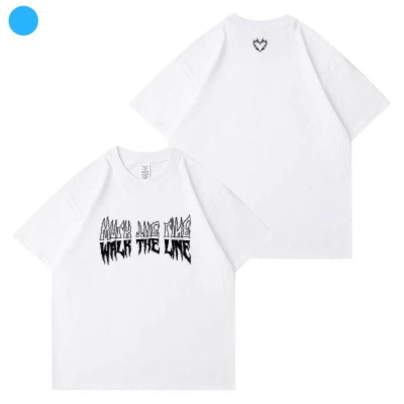 Enhypen 2025 WALK THE LINE concert T shirt Kpop Fashion summer T shirt XXL белый