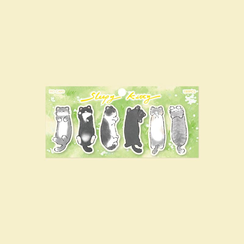 180Sheets Cute  Cat Index Sticky Notes Cartoon Special-Shaped Sticky Note Creative N Times Sticky Note School Supplies