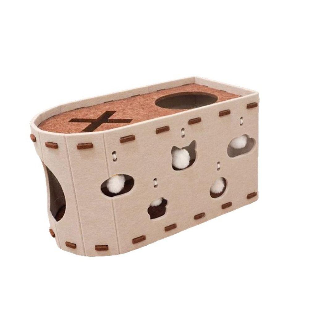 L Shape Cat Climbing Mat Wear-resistant Double-layer Cat House Cat Scratch Board  Indoor