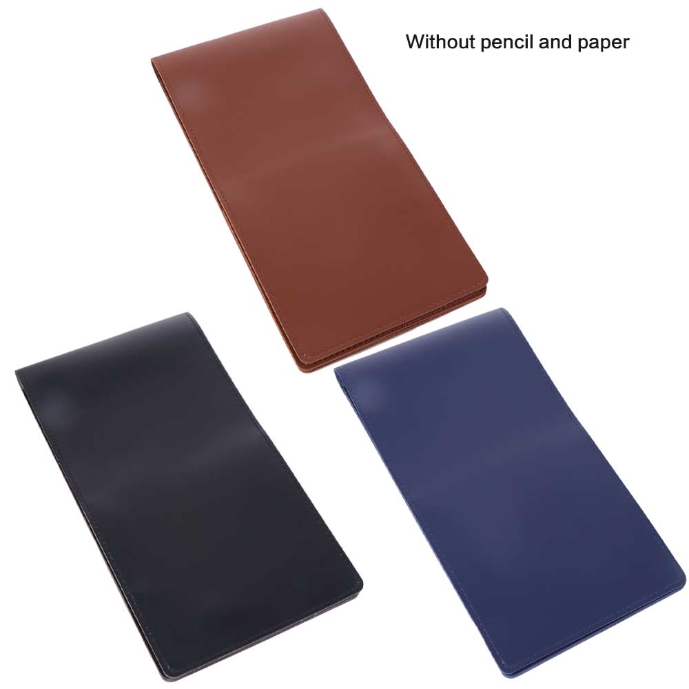 Black Brown Golf Score Book PU Leather Score Notebook Golf Golf Scorecard Holder  Golf Accessories