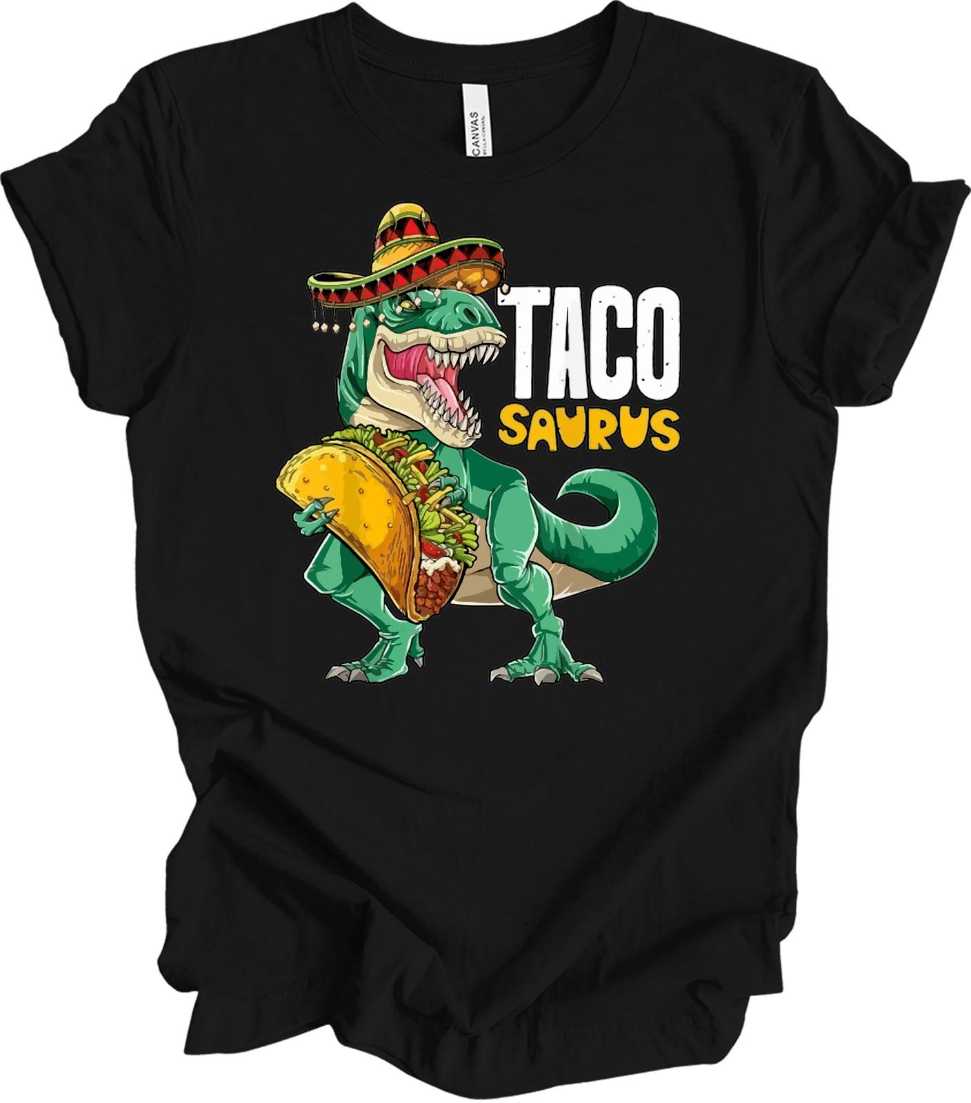 Tacosaurus Shirt Funny Taco Dinosaur T Rex Sombrero Cinco De Mayo Fiesta Gift XXL