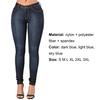 Jeans Slim Fit High Waist Denim Pull-on Skinny Jeans for Daily Life