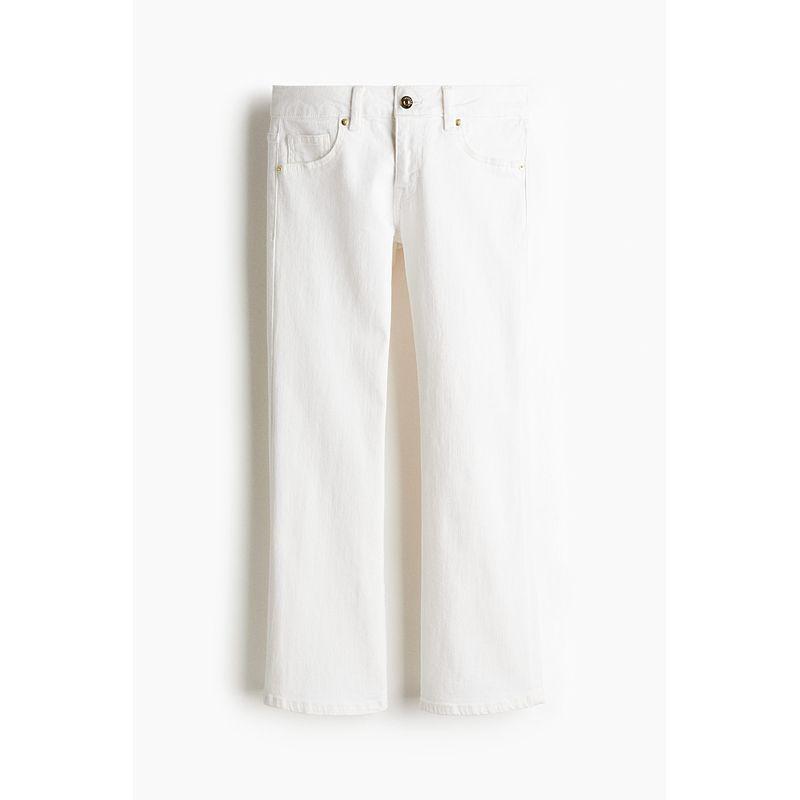 

HM Denim 2025 New Fashion Women s Clothing Ankle Low Waist Horn Denim 1282191 White 170/84(44)