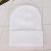 Unisex Fluorescent Acrylic Beanie – European and American Candy Color Knit Hat for Autumn and Winter