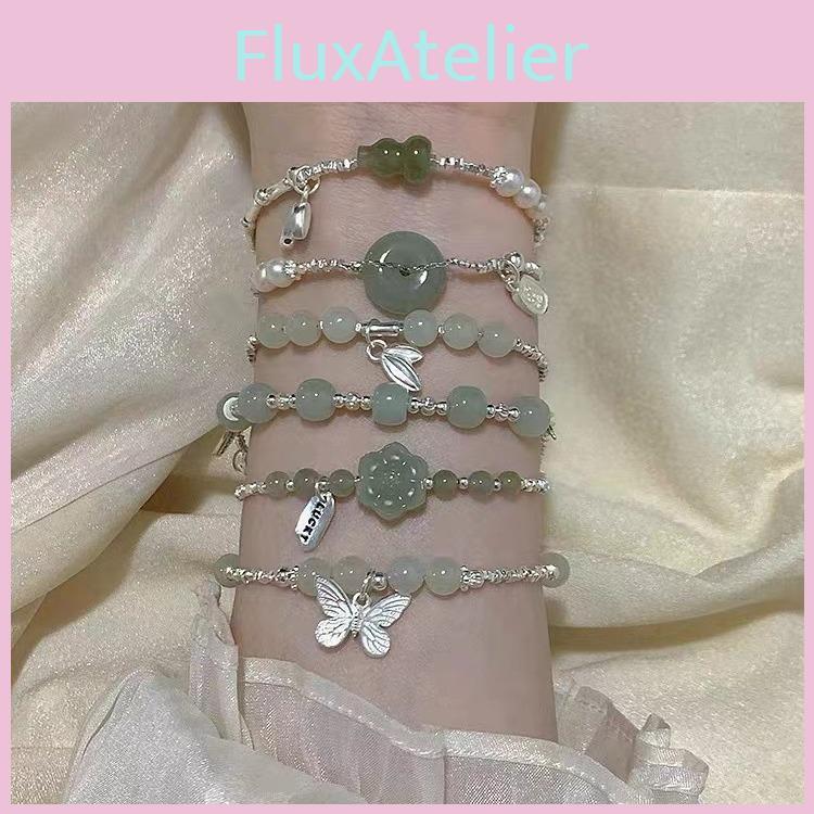 Exquisite Glass Gourd Pendant Bracelet For Women With Unique Geometric Design And Modern Chic Style