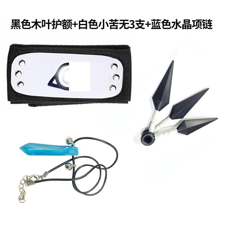 Ninja Anime Peripheral Weapons Gloves Headband Combination Ninja Kakashi Mask Combination