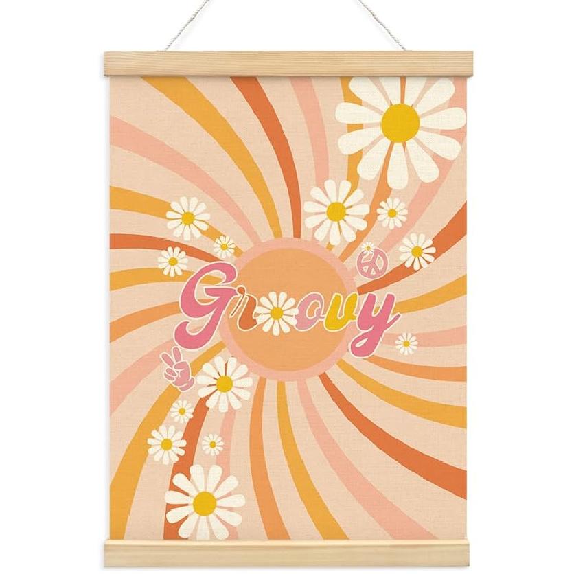 BIWSHA Long Live Cowgirls Poster Hanger Frame,Western Cowgirl Wall Art Prints, Cowgirl Gifts,Western Room Decor for Teen Girls,Printed on Linen with Groovy - Daisy