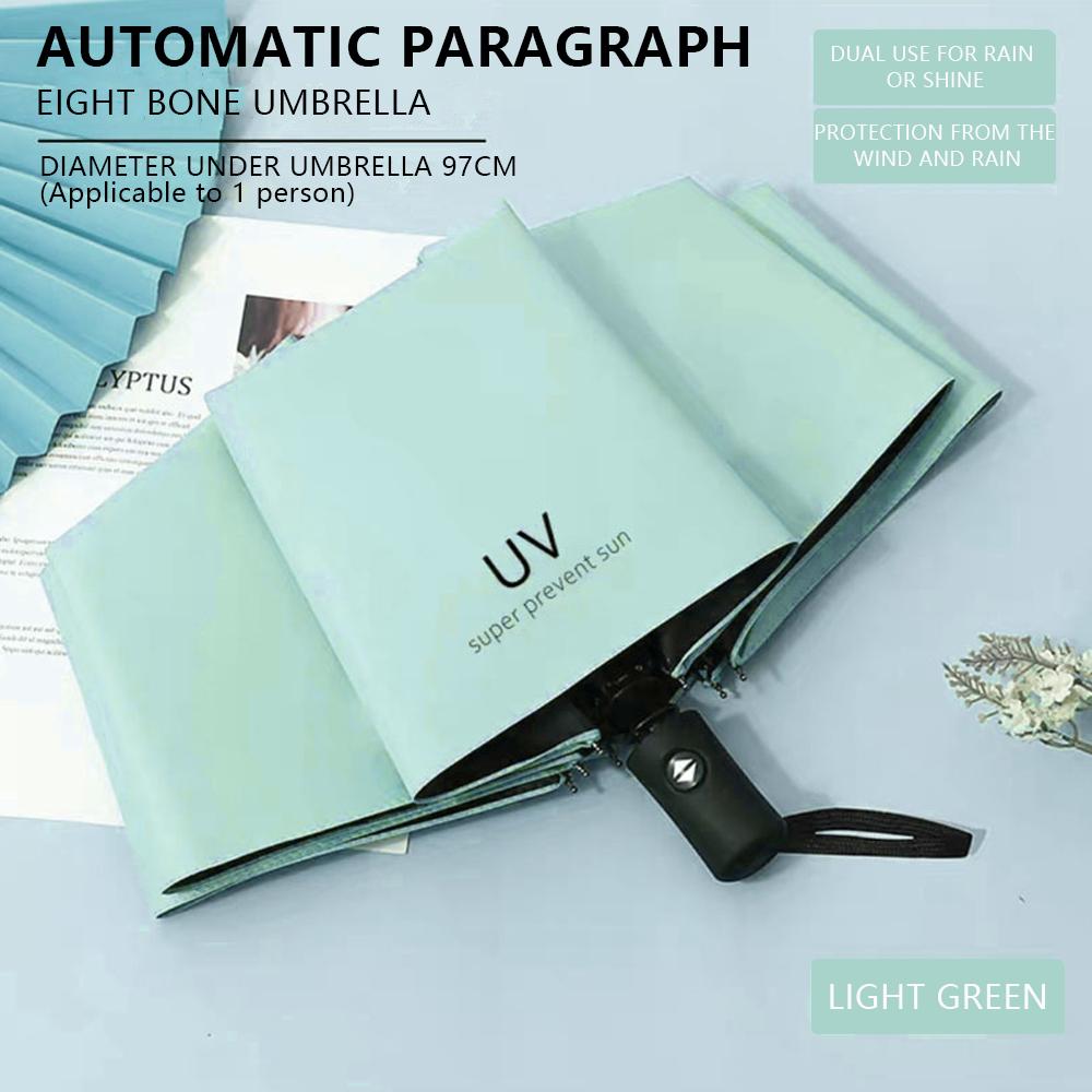 Umbrella Sunscreen Cartoon Sunny Rainy Automatic Folding Student Portable Parasol Shade Accessory Outdoor Gear