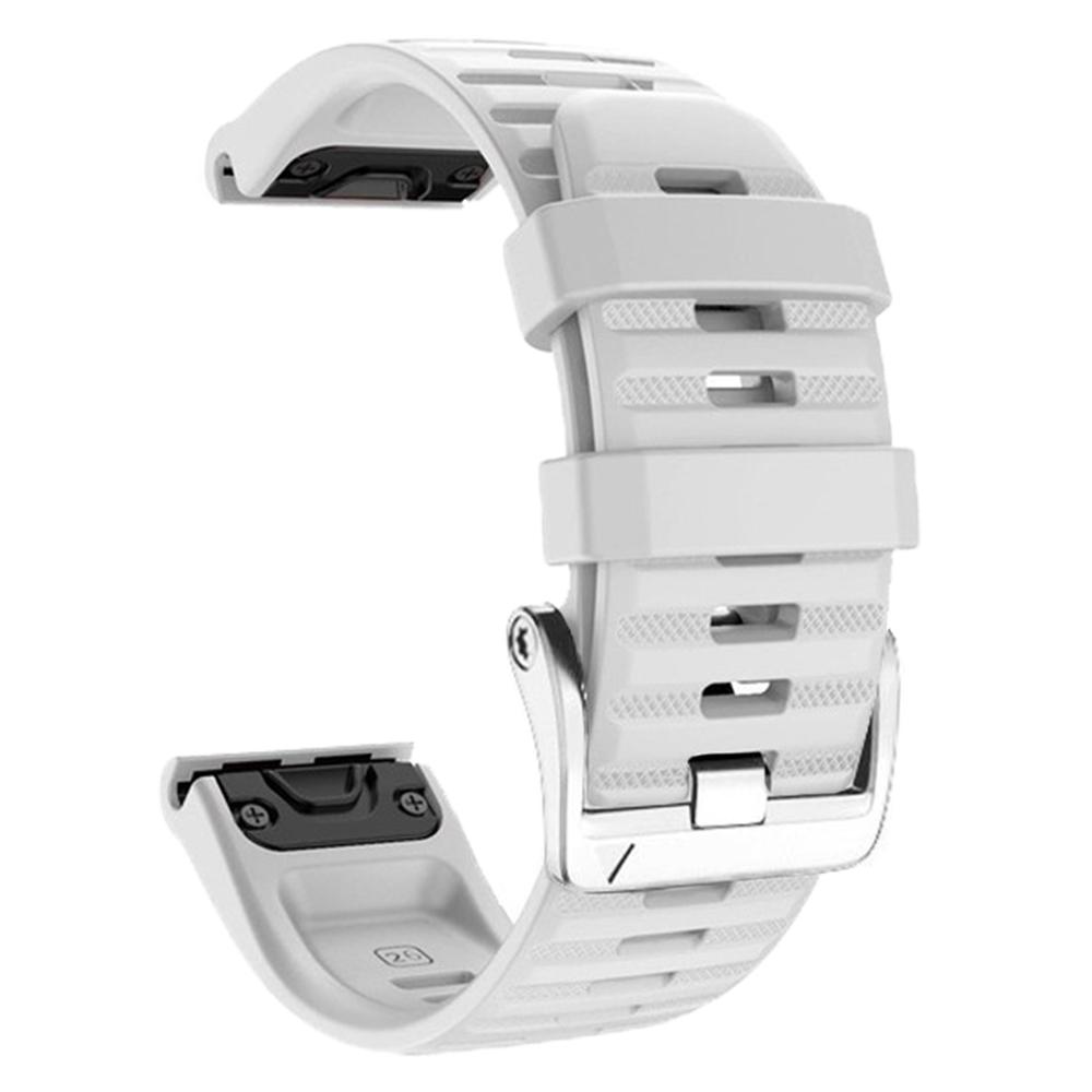 Watch Band for Garmin Forerunner 965/955/945/935 Soft Silicone Strap Bracelet with Silver Buckle