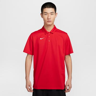 Nike Dri Fit Polo Shirt Men s University Red XL