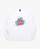LMC Heart Bear Long Slv Tee White