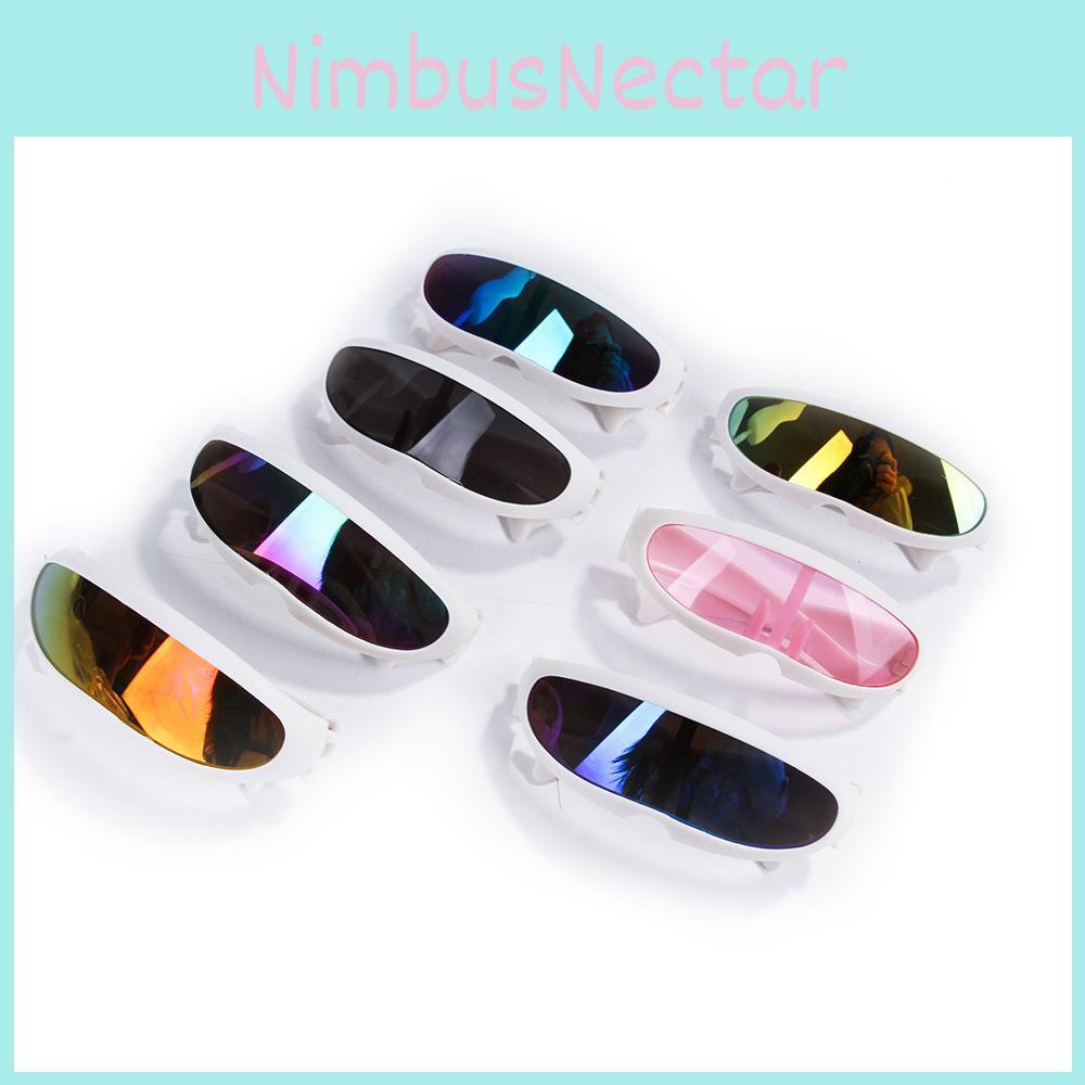 Futuristic Cyberpunk Pet Eyewear For Dogs And Cats 8cm Cool Space Glasses