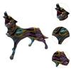Wolf Statue Collecting Wear Resistant Keepsake Vivid Details Desk Ornament Resin Sculpture for Patio Balcony Office Shelf Indoor