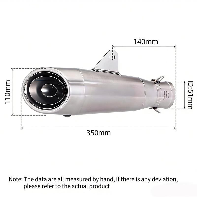 Modified Exhaust Tail Pipe for CBR650R, CB650R, CB650F, CBR650F Motorcycles