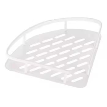 Modern No Drill Bathroom Corner Shelf Waterproof Wall Mounted Shower Rack Strong Adhesive Space Saving Bathroom/Shower