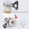 3in1 Faucet Connector Mixer Hose Adapter Tube Joint Fitting Garden Watering Tool