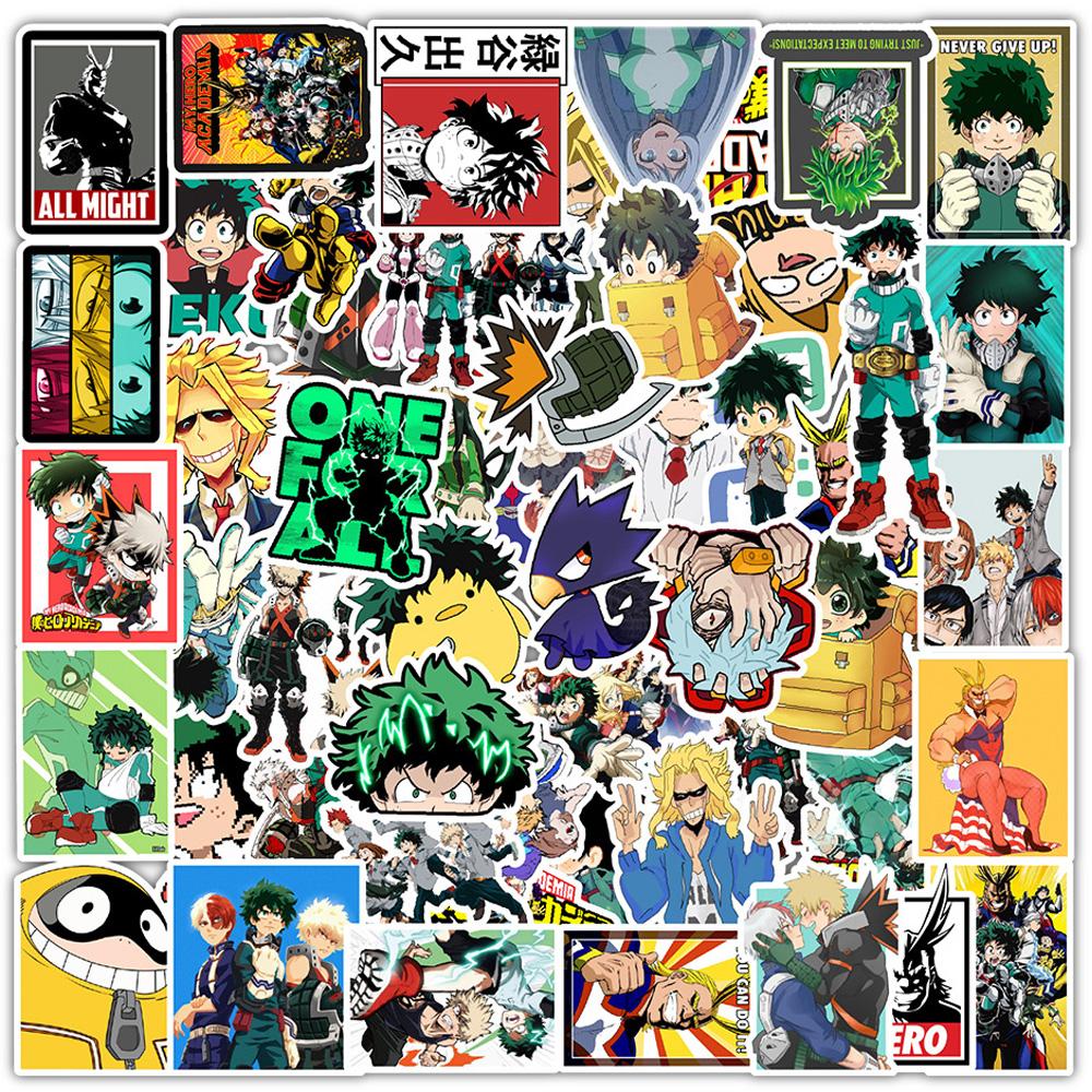 50/100pcs Cartoon Mix Demon Slayer NANA Anime Stickers Decals Skateboard Laptop Motorcycle Graffiti Waterproof Sticker Kids Toys