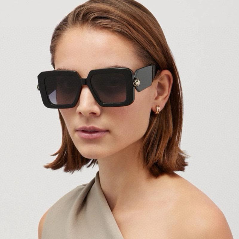 Oversized Square Sunglasses Women For Female Luxury Brand Designer Vintage Sun Glasses Popular Punk Elegant Sexy Ladies Shades