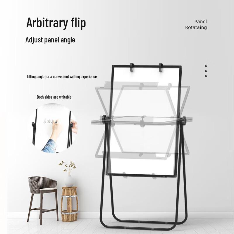 60x90cm Double-Sided Height-Adjustable Whiteboard with Stand