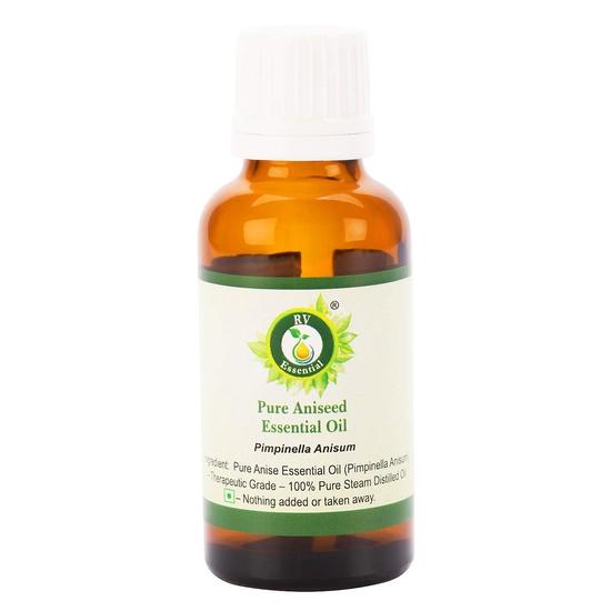 R V Essential Pure Aniseed Essential Oil 30ml- Pimpinella Anisum (100% Pure and Natural Steam Distilled)