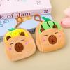 Fruit Plush Capybara Coin Purse Headphone Data Cable Storage Bag Gift Pendant