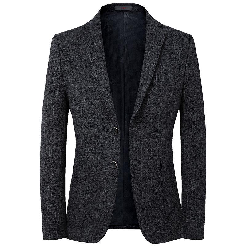 Casual Suit Men's Autumn and Winter New Elastic Non-ironing Trend Small Suit