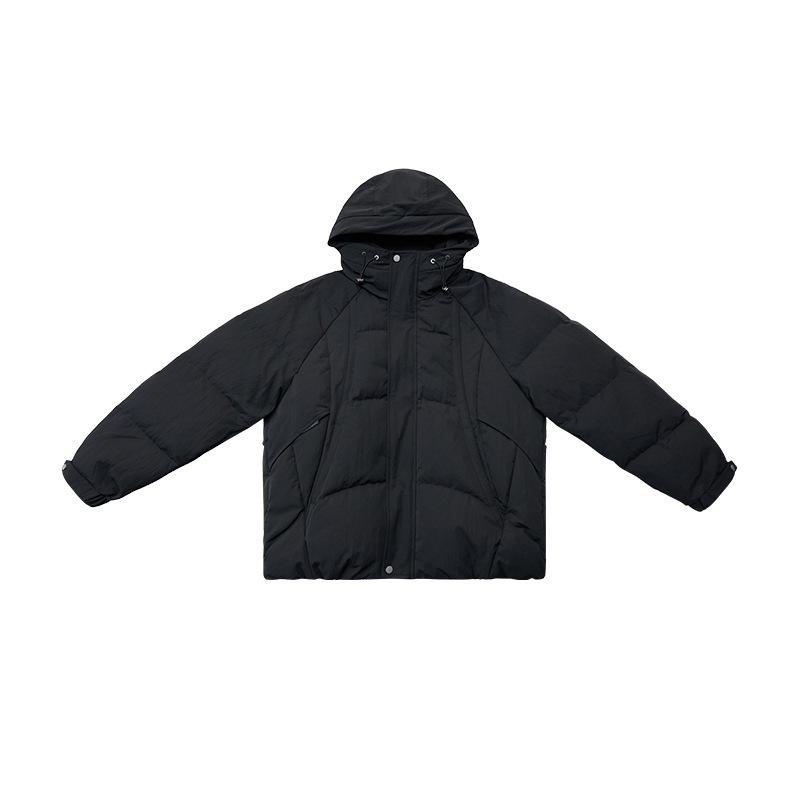 90% Goose Down Boxy Fit Puffer Jacket for Men - High Loft & Thickened Warmth