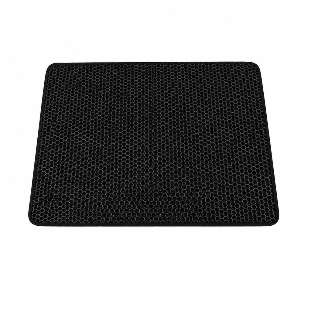 EVA Double Layer Cat Litter Mat Washable Non-Slip Waterproof Pet Litter Tray Mat 40x50cm Durable Protective Floor Mat for Cats
