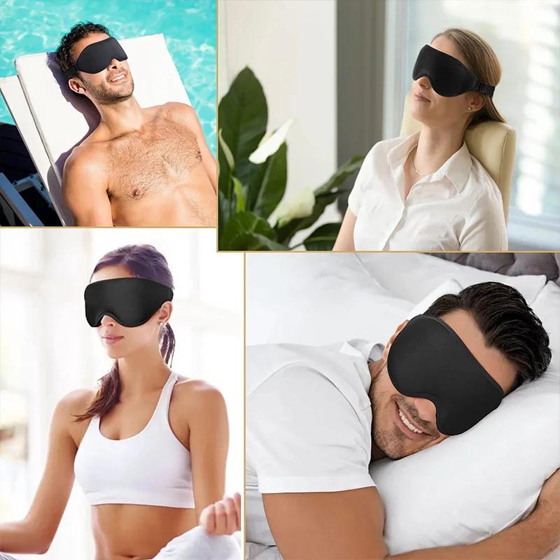 Durable And Safe Sleeping 3D Eye Mask Adjustable Suitable For Men Women Soft Breathable And Relaxing Zero Pressure Night Blindfold