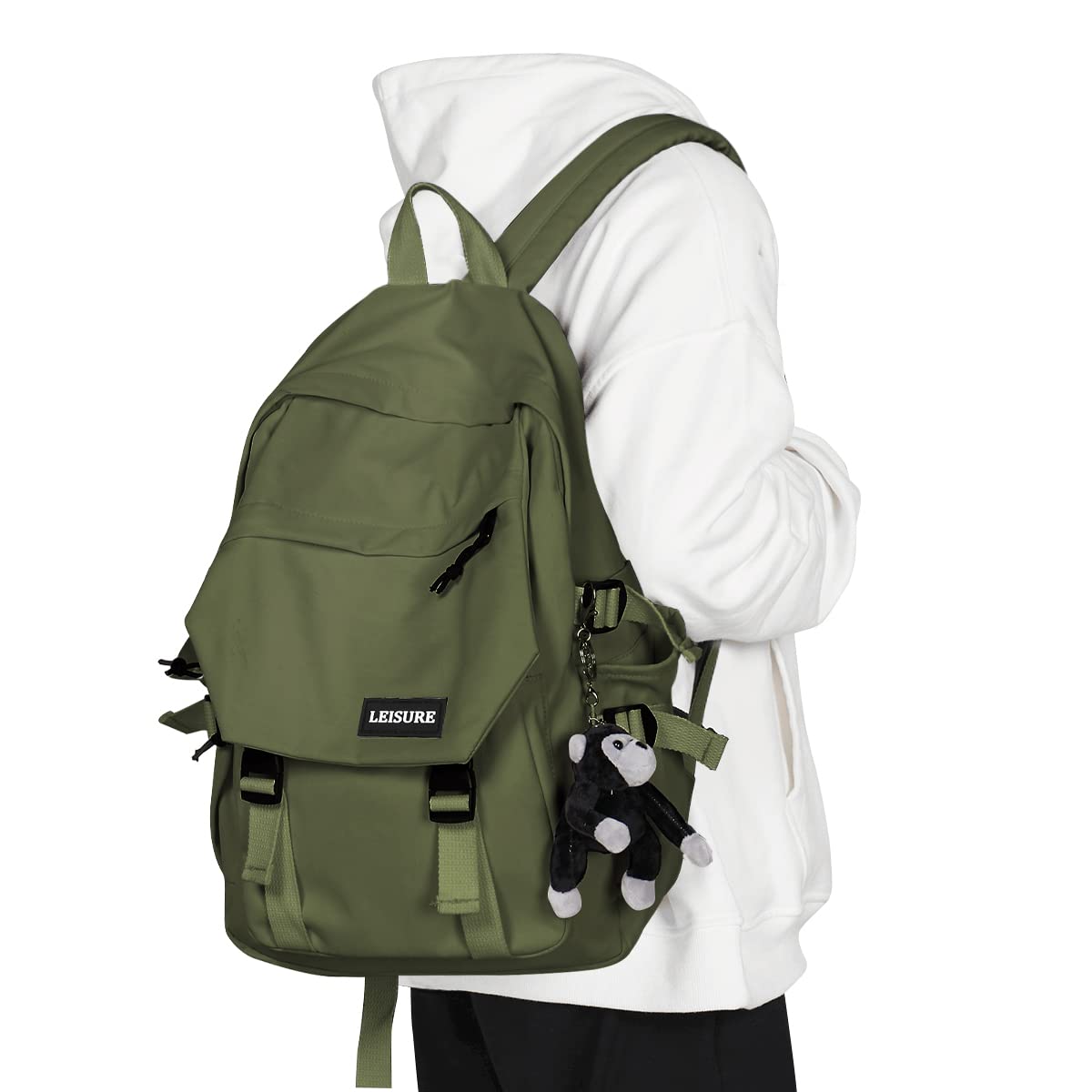 

Exclusive Business Large School Travel [FLOLESS] [Amazon Brand] Men s Rucksack, Backpack, Capacity, Waterproof, Lightweight, Backpack, Casual, зелений