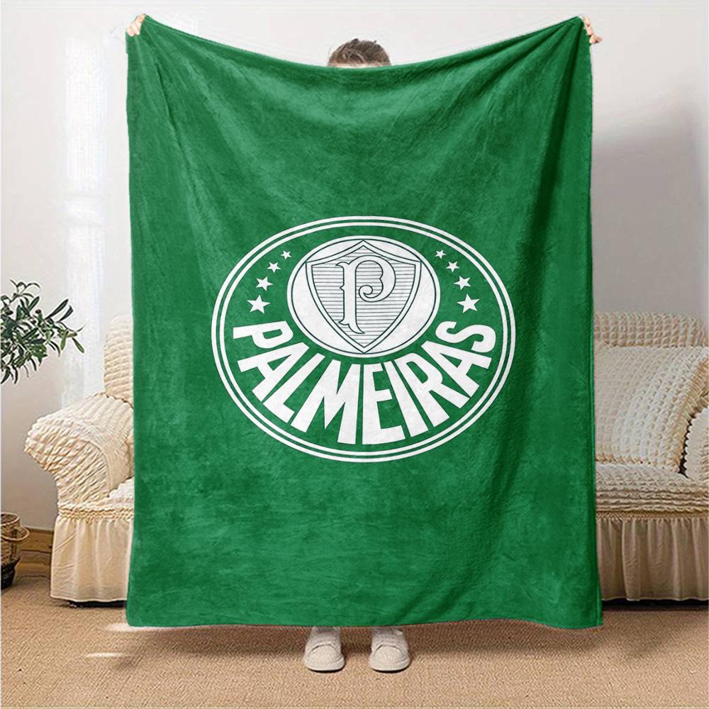 Palmeiras Theme Printed Blanket - Perfect for Couch, Bed, Travel & Outdoor Use | Machine Washable, Cozy & Durable.