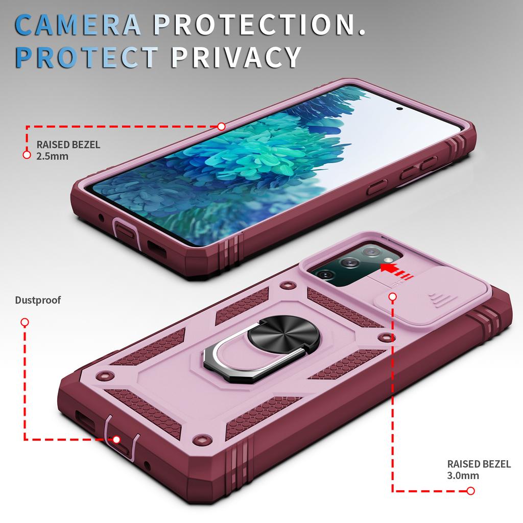 Anti -Shock Metal Ring Dual Layer Case For Samsung Galaxy A54 A14 A53 5g S23 Ultra S22 Plus S21 Fe A13 A33 A52s A52 A12 A13 Cover