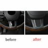 For VW Touareg 2011-2018 Real Carbon Fiber  Steering Wheel Sheet Cover Trim 1PCS