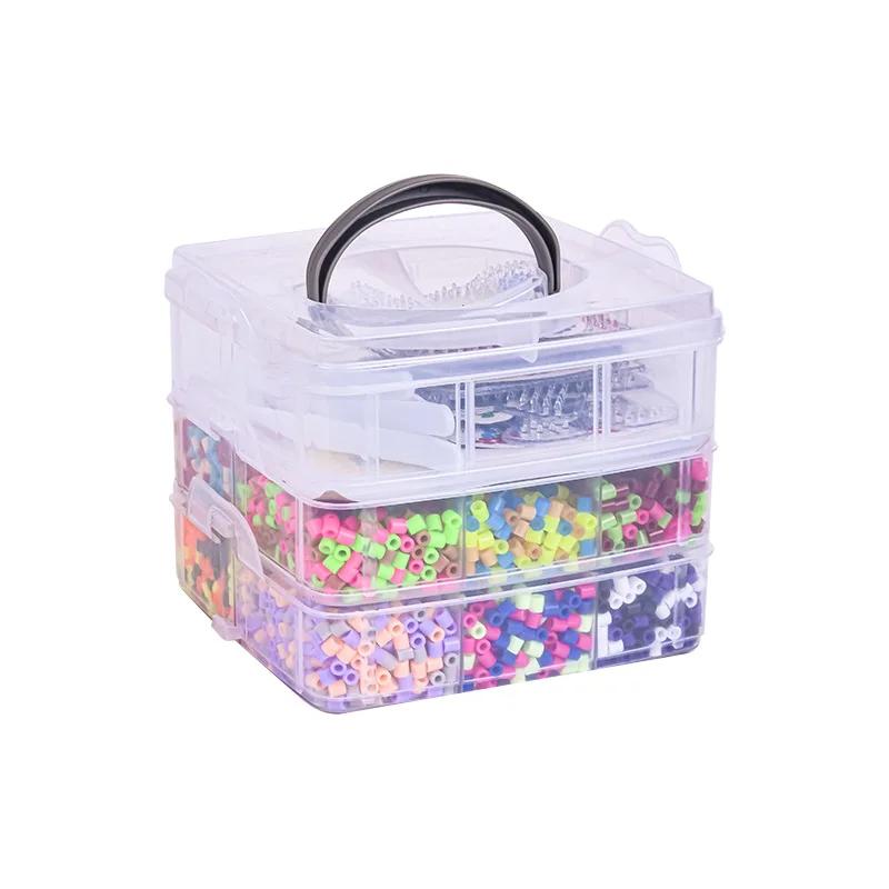 5mm Hama Bead Multi-layer Set with 3D Cartoon Puzzle Puzzle for Adult and Children's Toys, Perfect Gift Beads Set