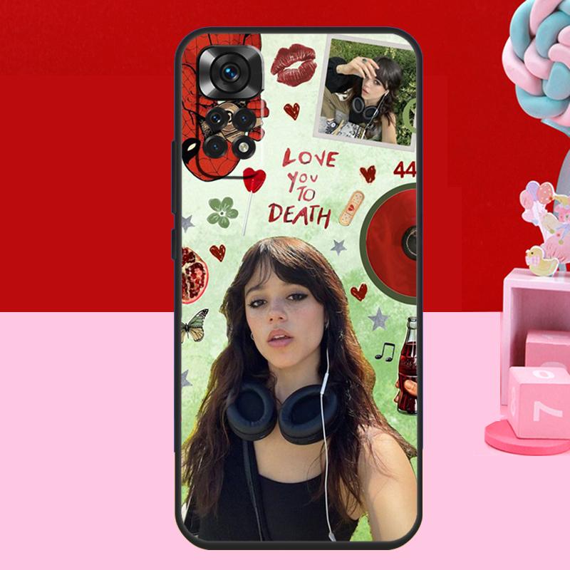 

Jenna Ortega Case For Xiaomi Redmi Note 12 Pro Turbo Note 11 9 8 10 Pro 9S 10S 11S 12S 9C 10C 12C Cover Redmi Note 12 4G