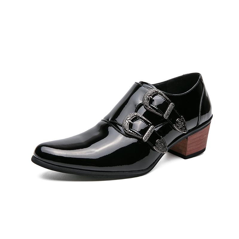 Fashion Fashion Men Oxfords Shoes Leather Man Casual Shoes Business Wedding Shoes High Heels Walking Footwear Lace-up Formal Footwear