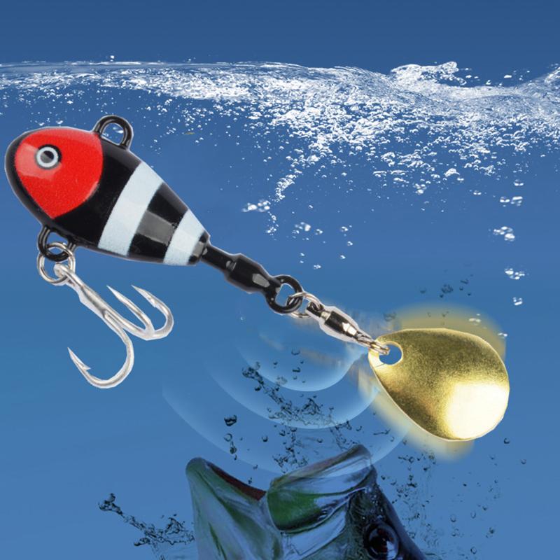 Durable 3D Printed Zinc Alloy Fishing Lures With 360 Degree Rotating Glitter Perfect For Freshwater Saltwater Fishing