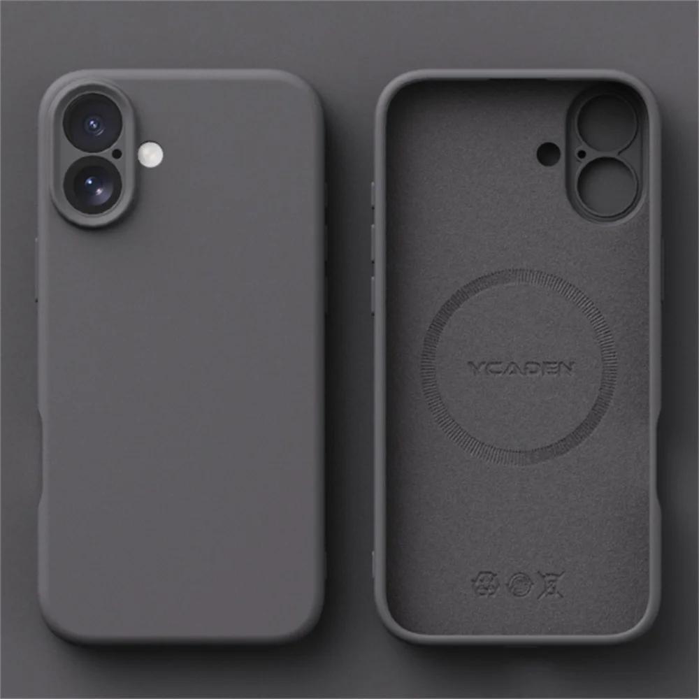 NEW Luxury Magsafe Wireless Charge Matte Cover For iPhone 16E 16 Plus 15 14 13 12 Pro Max 11 Camera Protection Back Cover