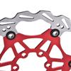 ZTTO 160mm 6 Schrauben Mountainbike Schwimmende Bremsscheibe Pad Radfahren Zubehör (rot)